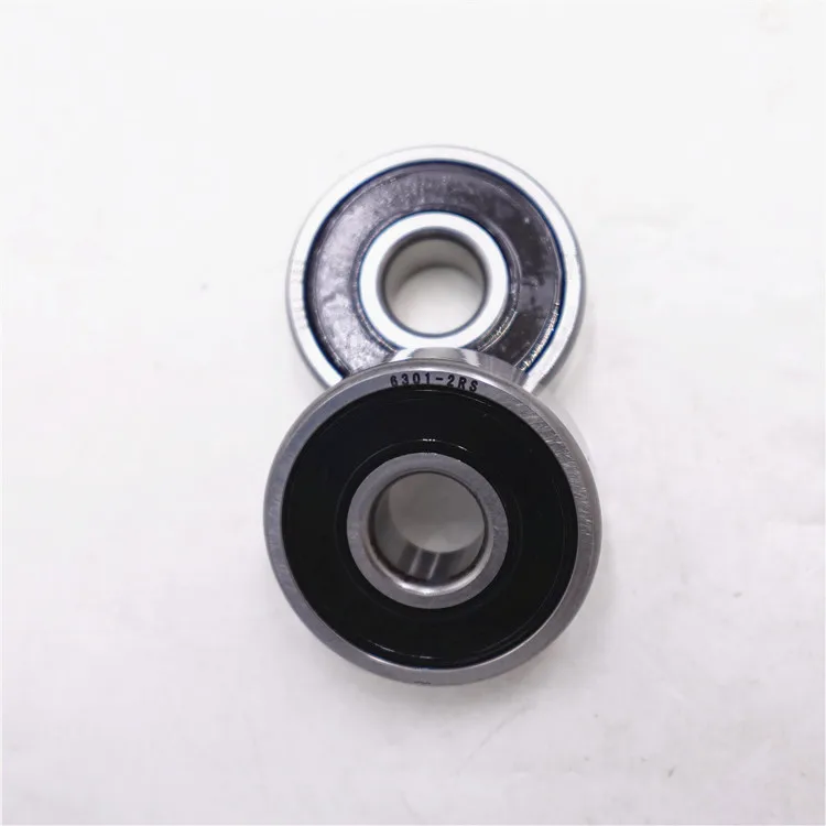 High Speed 6301-2RS Deep Groove Ball Bearing 6301RS 6301 2RS for Motorcycle 12*37*12mm Rolamento