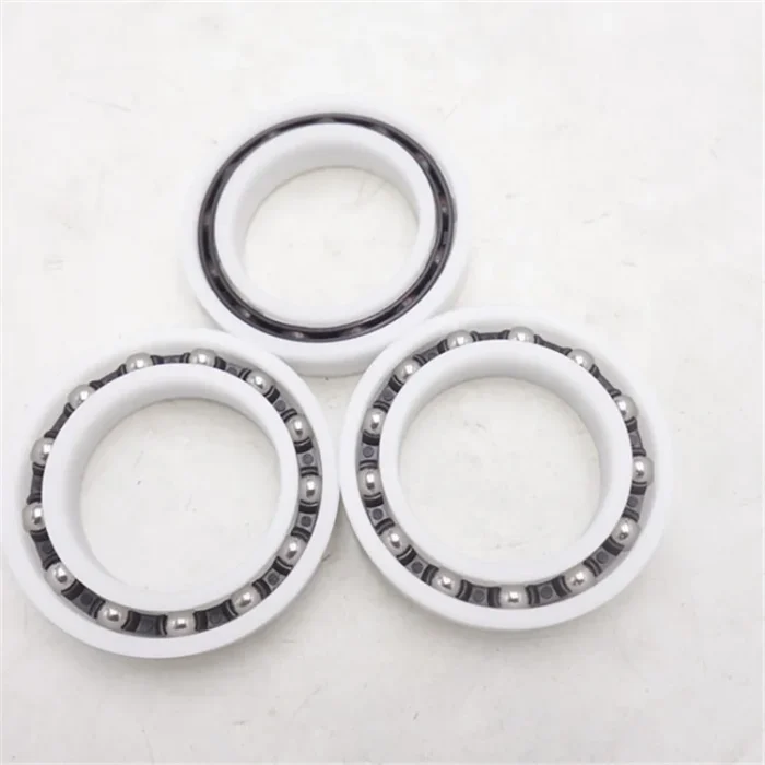 90*190*43mm 6318 Deep Groove Ball Bearing with Plastic Ring Stainless Steel Ball Nylon Cage Material - Image 2